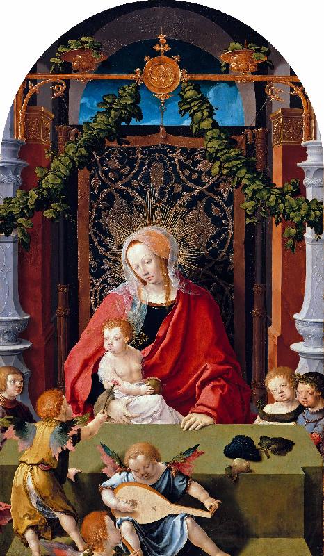 Lucas van Leyden Madonna and Child or Virgin and Child with Angels Spain oil painting art